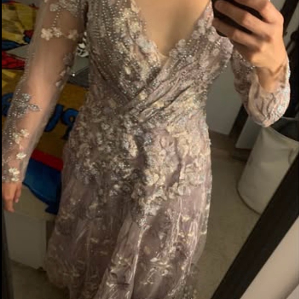Elegant Floral Embellished Dress